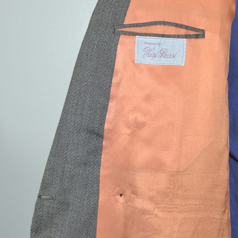 Lizi Rossi 40R Sport Coat Blazer Suit Jacket - Picture 7 of 8